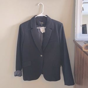 Black one button blazer